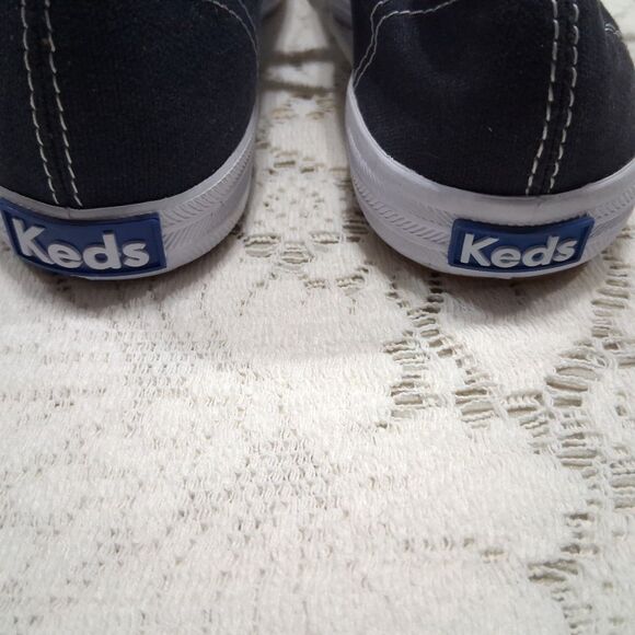 Keds Size 6 Ortholite Lace-Up Fashion Casual Sneakers Navy Canvas Women WF34200M - Picture 4 of 14